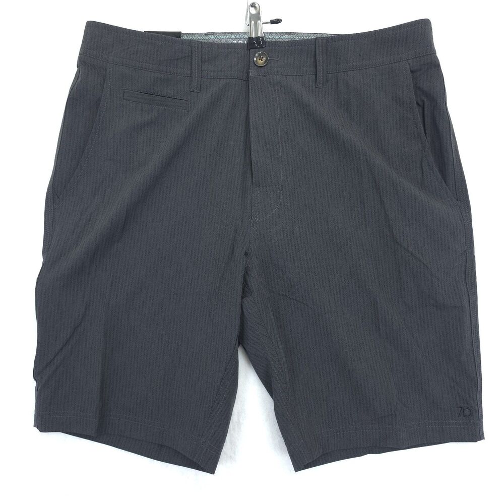 7 Diamonds Shorts Mens 33 Gray Rincon Performance NWT